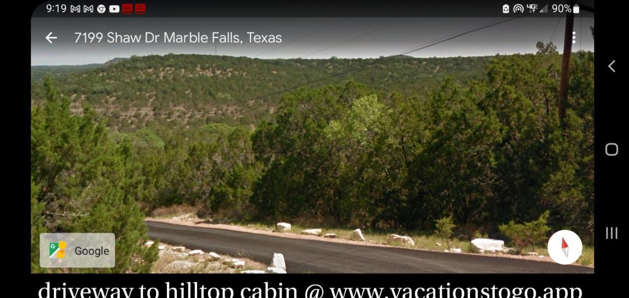 Entire 2Br 2Ba Hilltop View Home Sleeps 7 Pets 4 Acres Jacuzzi Central Ac Kingbeds Free Wifi-Parking Kitchen Washerdryer Starry Terrace Two Sunset Dining Patios Grill Stovetop Oven Fridge Onsitewoodedhiking Wildlife Coveredpatio4Pets & Birds Singing! Marble Falls Exterior foto